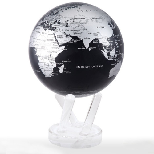 Гиро-глобус Solar Globe Политическая карта 11,4 см серебристо-черный (MG-45-SBE)