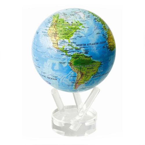 Гиро-глобус Solar Globe Физическая карта Мира 11,4 см (MG-45-RBE)