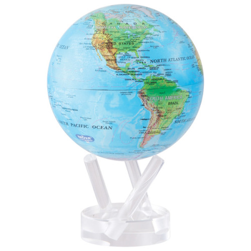 Гиро-глобус Solar Globe Mova Физическая карта мира 15,3 см (MG-6-RBE)