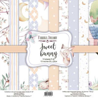 Набор скрапбумаги Милый зайчик (Sweet bunny) 20x20 см, 10 листов