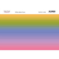 Набор наклеек (стикеров) 6 шт, Colorful stripes №14-009 Цветные Полосы