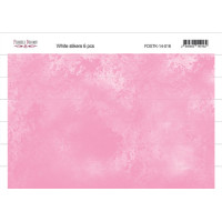 Набір наклейок (стікерів) 6 шт, Watercolor pink №14-016 Акварель Рожевий