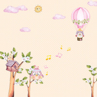 Лист двостороннього паперу для скрапбукінгу Cutie sparrow girl №56-02 30,5х30,5 см