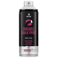 Аерозольна фарба на крейдяній основі MONTANA PRO Erasable Chalk Paint WB 400 мл, білий, EX014PC9010W Аерозольна фарба на крейдяній основі MONTANA PRO Erasable Chalk Paint WB 400 мл, білий, EX014PC9010W