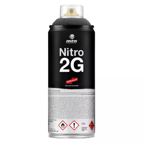 Аэрозольная краска MONTANA Nitro 2G 400 мл Черный (Black), EX0140911
