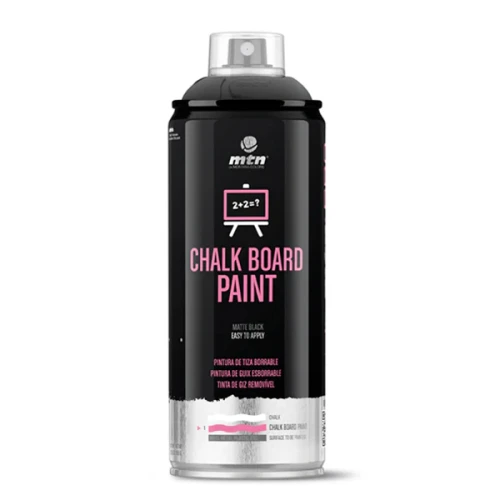 Аерозольна фарба MONTANA PRO Chalk Board Paint 400 мл Black, EX014PR0601