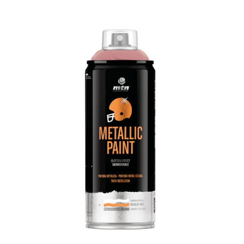 Аерозольна фарба MONTANA PRO Metallic Paint R-1000 400 мл Золотисто-рожевий, EX014PR1000