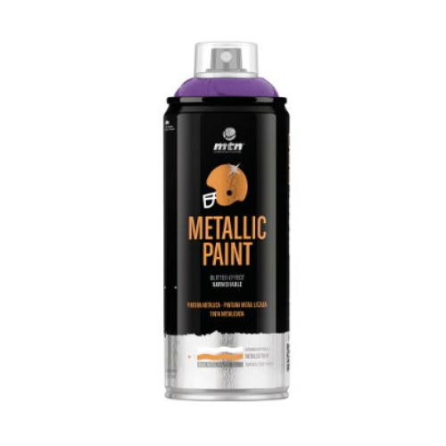 Аэрозольная краска MONTANA PRO Metallic Paint R-4001 400 мл Фиолетовый, EX014PR4001