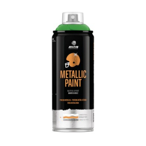 Аэрозольная краска MONTANA PRO Metallic Paint R-6035 400 мл Зеленый, EX014PR6035