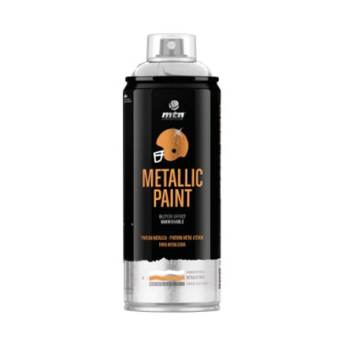 Аэрозольная краска MONTANA PRO Metallic Paint R-9006 400 мл Серебряный, EX014PR9006