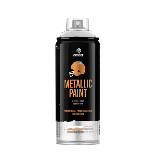 Аерозольна фарба MONTANA PRO Metallic Paint R-9006 400 мл Срібний, EX014PR9006