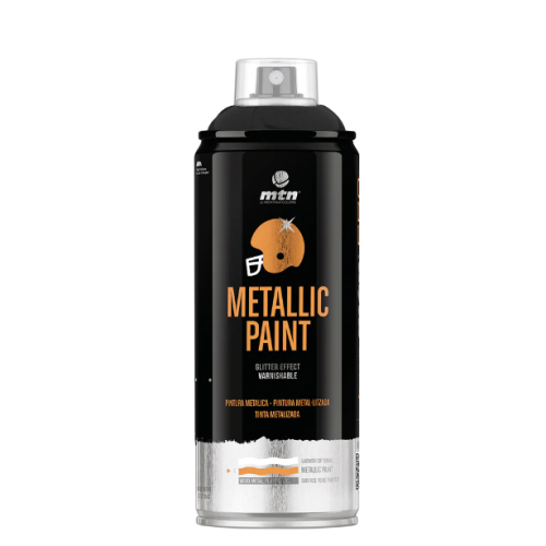 Аерозольна фарба MONTANA PRO Metallic Paint R-9011 400 мл Чорний, EX014PR9011
