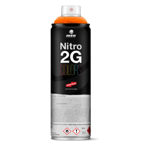 Аэрозольная матовая краска MONTANA 2G Colors R-2004 500 мл Orange, EX015A2004M