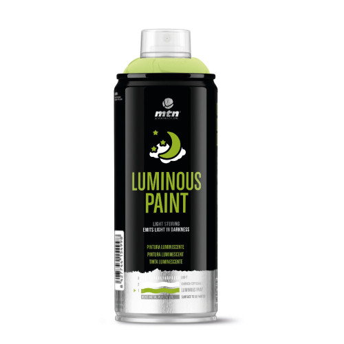 Светящаяся аэрозольная краска MONTANA PRO Luminous Water Based 400 мл, прозрачная, EX014PW0950