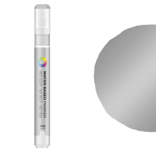 Маркер на водной основе 5 мм MONTANA WB-028 Silver Metal, SPRO0119028