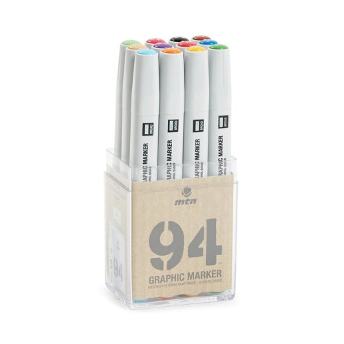 Набор маркеров MONTANA 94 Graphic Marker 12 шт., базовые цвета, SPRO011501
