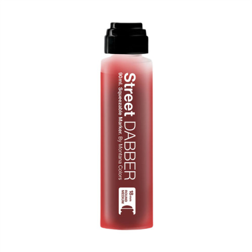 Сквизер заправлен чернилами MONTANA Street Dabber Ink Paint 30 мл-10 мм R-02 Red, SPRO011102