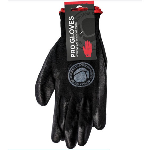 Перчатки защитные нейлоновые для работ с краской MONTANA PRO черные, размер XL (пара), SPPR3501103