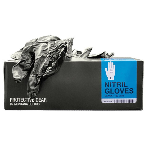 Перчатки защитные нетриловые для работ с краской MONTANA черные, размер L, SPPR3502102 (пара)
