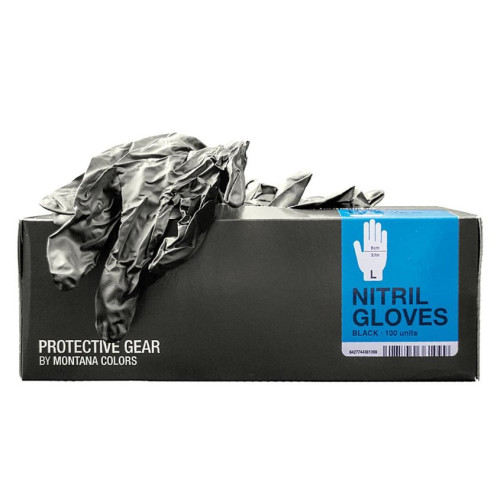 Перчатки защитные нетриловые для работ с краской MONTANA черные, размер XL, SPPR3502103(пара)