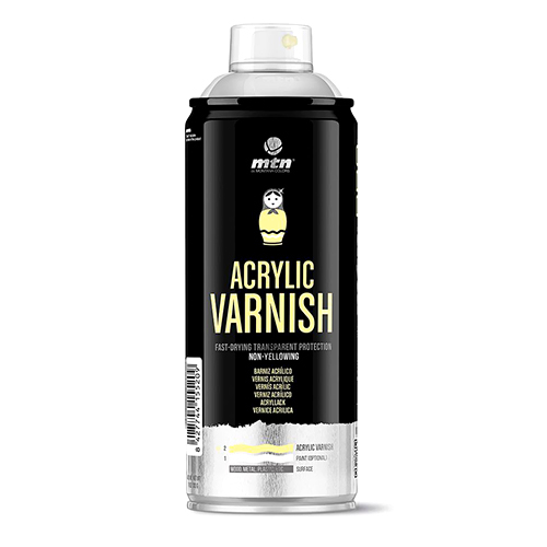 Аерозольний лак MONTANA PRO Varnish Acrylic Brillante R-908 400 мл, EX014PR0908