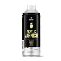 Аерозольний лак MONTANA PRO Varnish Acrylic Satinado R-909 400 мл, EX014PR0909