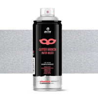 Аерозольний лак з гліттер-ефектом MONTANA PRO Glitter Varnish 400 мл Срібний, EX014PG008W