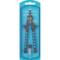 Циркуль Faber-Castell Quick set compass FACTORY NEON 340 мм, 174342 Синій