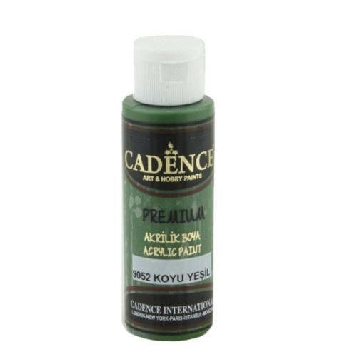 Акриловая краска Cadence Premium Acrylic Paint, 70 мл, Темно-зеленый