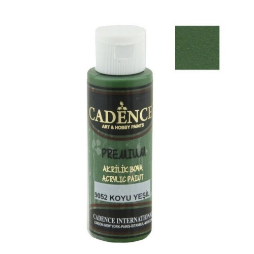 Акриловая краска Cadence Premium Acrylic Paint, 70 мл, Темно-зеленый