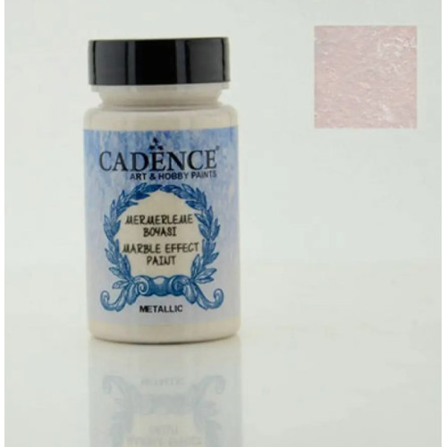 Акриловая краска с эффектом мрамора металлик Cadence Marble Effect Paint Metallic, 90 мл, №120 Кремовая Cadence