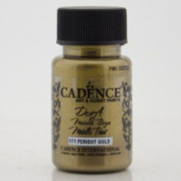 Акриловая краска Cadence Dora Metallic Paint, 50 мл, Золотой перидот