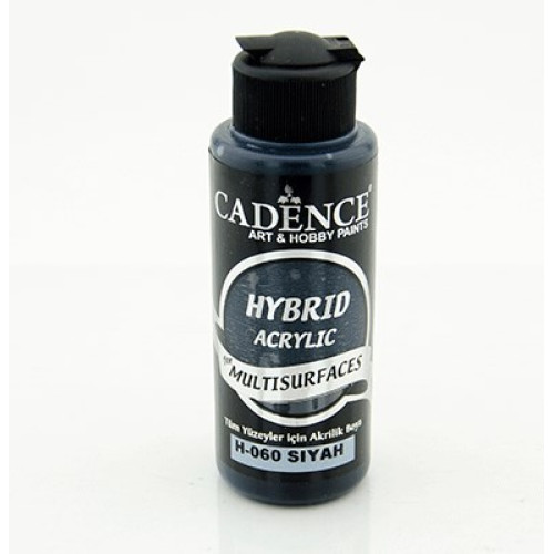Акриловая краска для всех поверхностей Hybrid Acrylic Cadence № 60, 120 мл, Black Черный