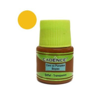 Краска для стекла прозрачная Vitrail Paint Cadence, 45 мл, Желтая