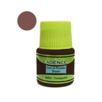 Фарба для скла прозора Vitrail Paint Cadence, 45 мл, Коричневий