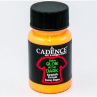 Світлонакопичувальна акрилова фарба для тканини Fabric Glow In The Dark Cadence, 50 мл, Помаранчева
