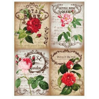 Декупажные карты формат А3 на рисовой бумаге Decoupage Cadence №377