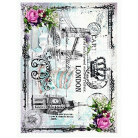 Декупажна карта формат А3 на рисовому папері Decoupage Cadence №351