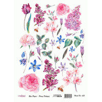 Декупажные карты формат А3 на рисовой бумаге Decoupage Cadence №332