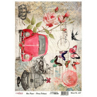 Декупажна карта формат А3 на рисовому папері Decoupage Cadence №337