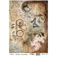 Декупажные карты формат А3 на рисовой бумаге Decoupage Cadence №339