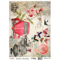 Декупажные карты на рисовой бумаге Rice Paper Decoupage Cadence, №437