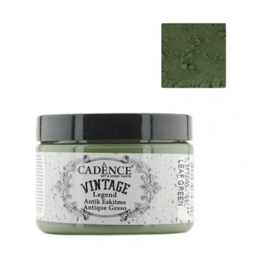 Краска-грунт для эффекта состарения Vıntage Legend Cadence, 150 мл, Leaf Green Зеленые листья