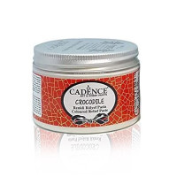 Об'ємна паста, що тріскається, CROCODILE Relief Paste Cadence 150 мл, №4016, Білий