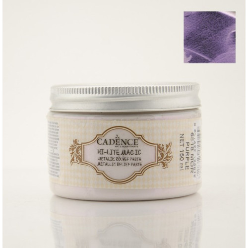 Об'ємна паста Hi-Lite Metallic Relief Paste Cadence, 150 мл №6818 Purple Пурпурна