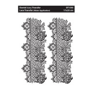 Мереживний трансфер білий Water Application Lace Transfer Cadence White, 17х25 см, DT-030W