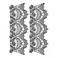 Мереживний трансфер чорний Water Application Lace Transfer Cadence Black, 17х25 см, DT-023B
