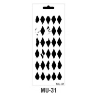 Трафарет Cadence MU Mix Media Stensil, 10*25 см, MU-31