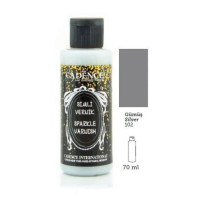 Лак акриловый глянцевый Sparkle Varnish Silver, 70 мл Cadence