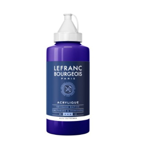 Акриловая краска Lefranc Fine Acrylic Color 750 мл №043 ULTRAMARINE Ультрамарин